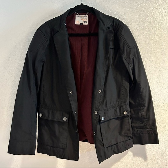 Jack and Jones Jean Intelligence Black Jacket - Picture 1 of 8